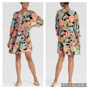 Who What Wear Floral Mini Dress
